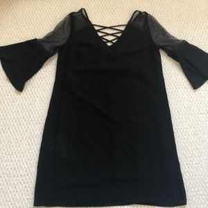 Black short party dress
